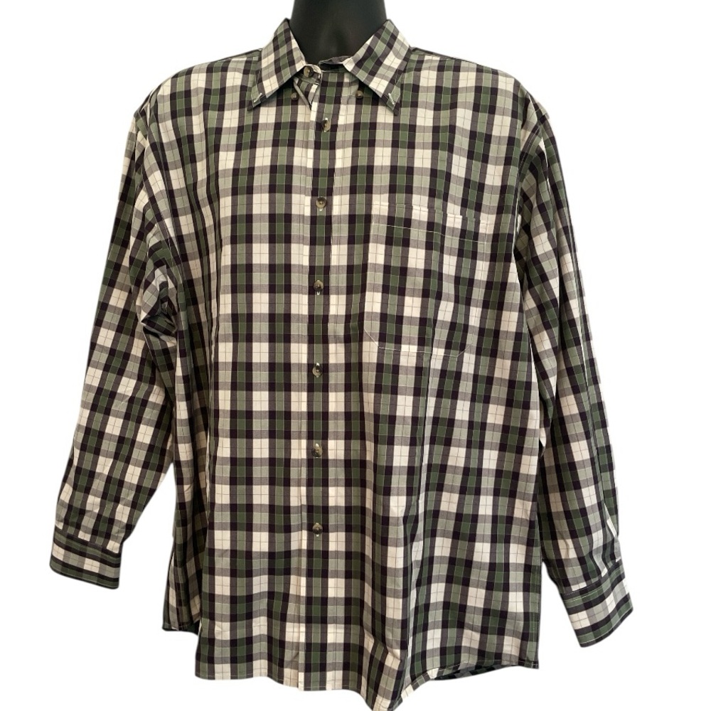 Pendleton Long Sleeve Plaid Button Up Size Large